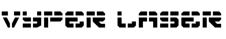 Vyper Laser font preview