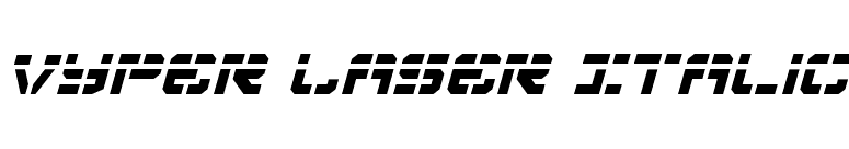 Vyper Laser Italic font preview