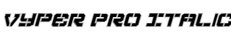 Vyper Pro Italic font preview