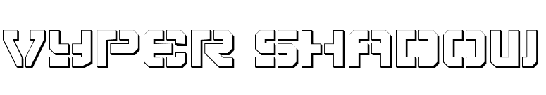 Vyper Shadow font preview