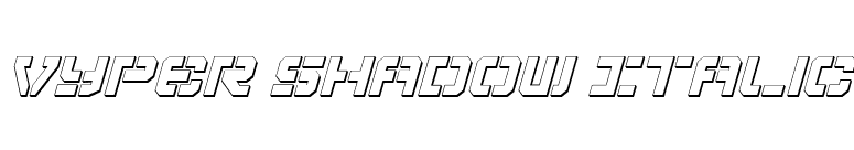 Vyper Shadow Italic font preview