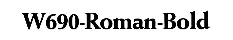 W690-Roman-Bold font preview