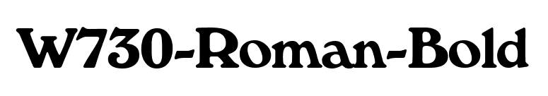 W730-Roman-Bold font preview