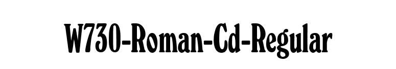 W730-Roman-Cd-Regular font preview