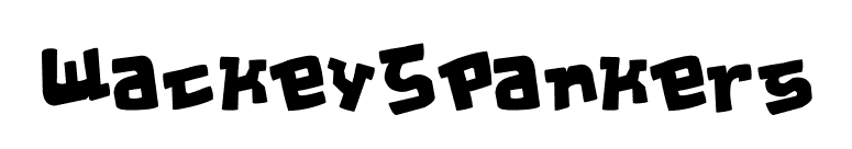 WackeySpankers font preview
