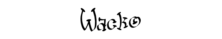 Wacko font preview