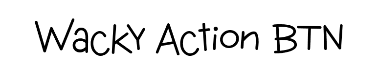 Wacky Action BTN font preview