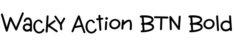 Wacky Action BTN Bold font preview