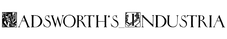 Wadsworth's_Industria font preview