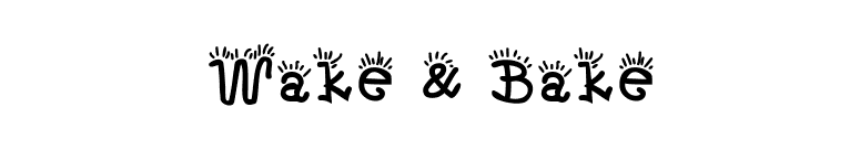 Wake & Bake font preview
