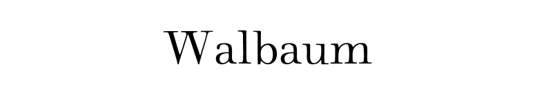 Walbaum font preview
