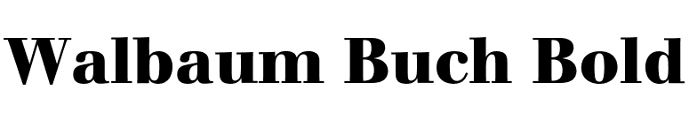 Walbaum Buch Bold font preview