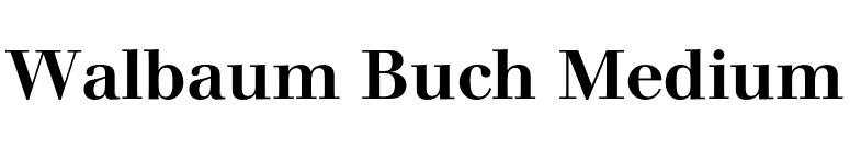 Walbaum Buch Medium font preview