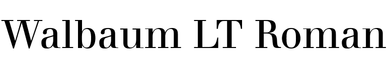 Walbaum LT Roman font preview