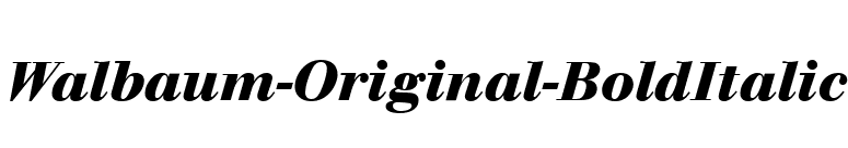 Walbaum-Original-BoldItalic font preview
