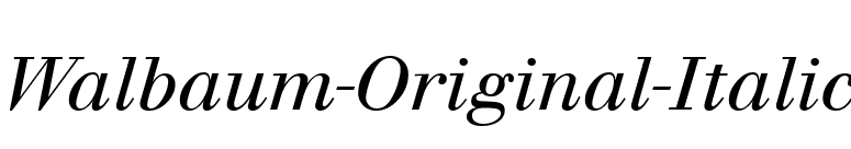 Walbaum-Original-Italic font preview