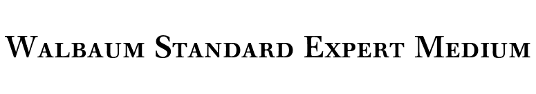 Walbaum Standard Expert Medium font preview