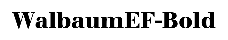 WalbaumEF-Bold font preview