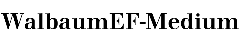 WalbaumEF-Medium font preview