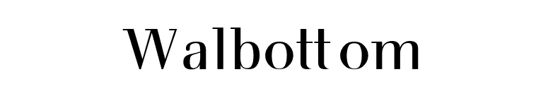 Walbottom font preview