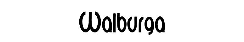 Walburga font preview
