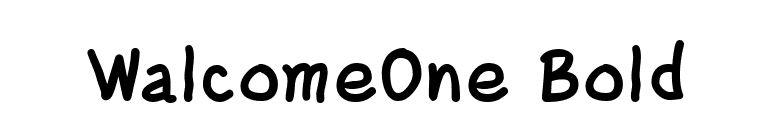 WalcomeOne Bold font preview