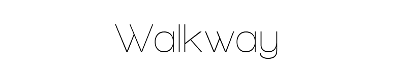 Walkway font preview