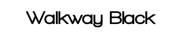 Walkway Black font preview