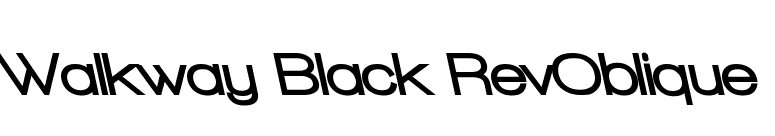 Walkway Black RevOblique font preview