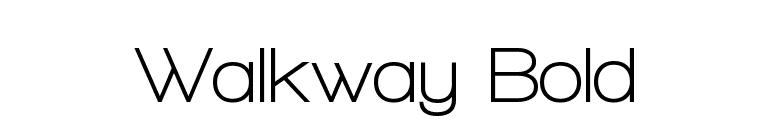 Walkway Bold font preview