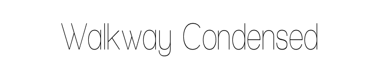 Walkway Condensed font preview