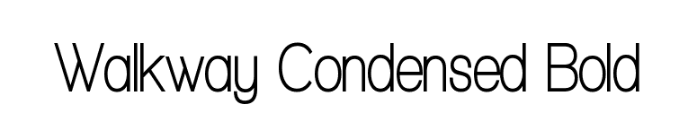 Walkway Condensed Bold font preview