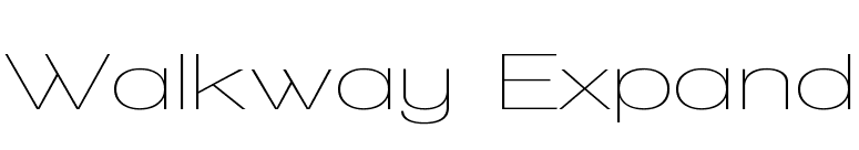 Walkway Expand font preview