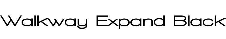 Walkway Expand Black font preview