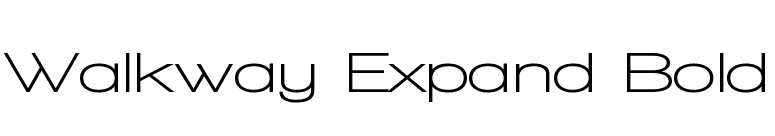 Walkway Expand Bold font preview