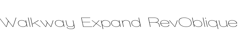 Walkway Expand RevOblique font preview
