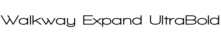 Walkway Expand UltraBold font preview