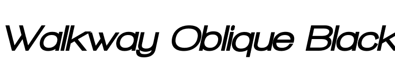 Walkway Oblique Black font preview