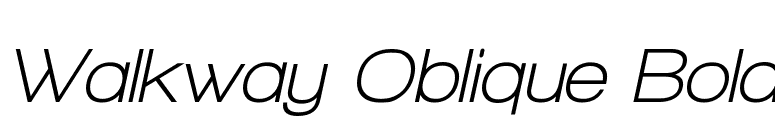 Walkway Oblique Bold font preview