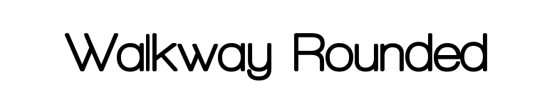 Walkway Rounded font preview