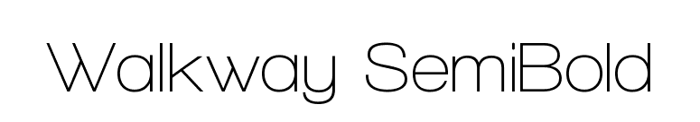 Walkway SemiBold font preview