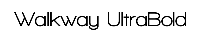 Walkway UltraBold font preview