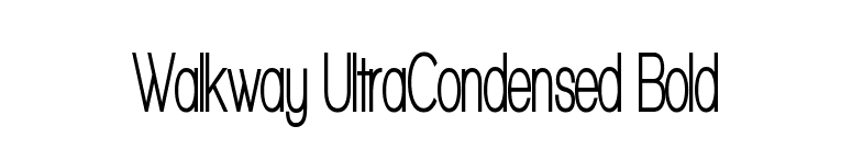 Walkway UltraCondensed Bold font preview