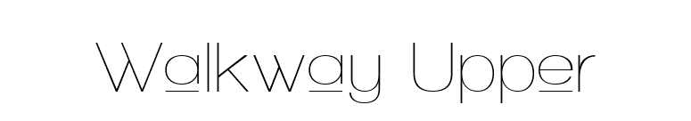 Walkway Upper font preview