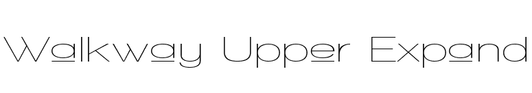Walkway Upper Expand font preview