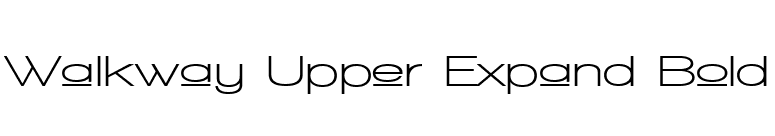 Walkway Upper Expand Bold font preview