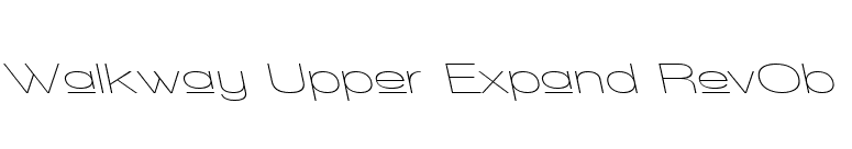 Walkway Upper Expand RevOb font preview