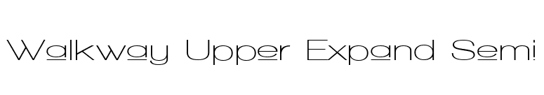 Walkway Upper Expand Semi font preview