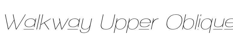 Walkway Upper Oblique font preview