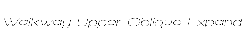 Walkway Upper Oblique Expand font preview